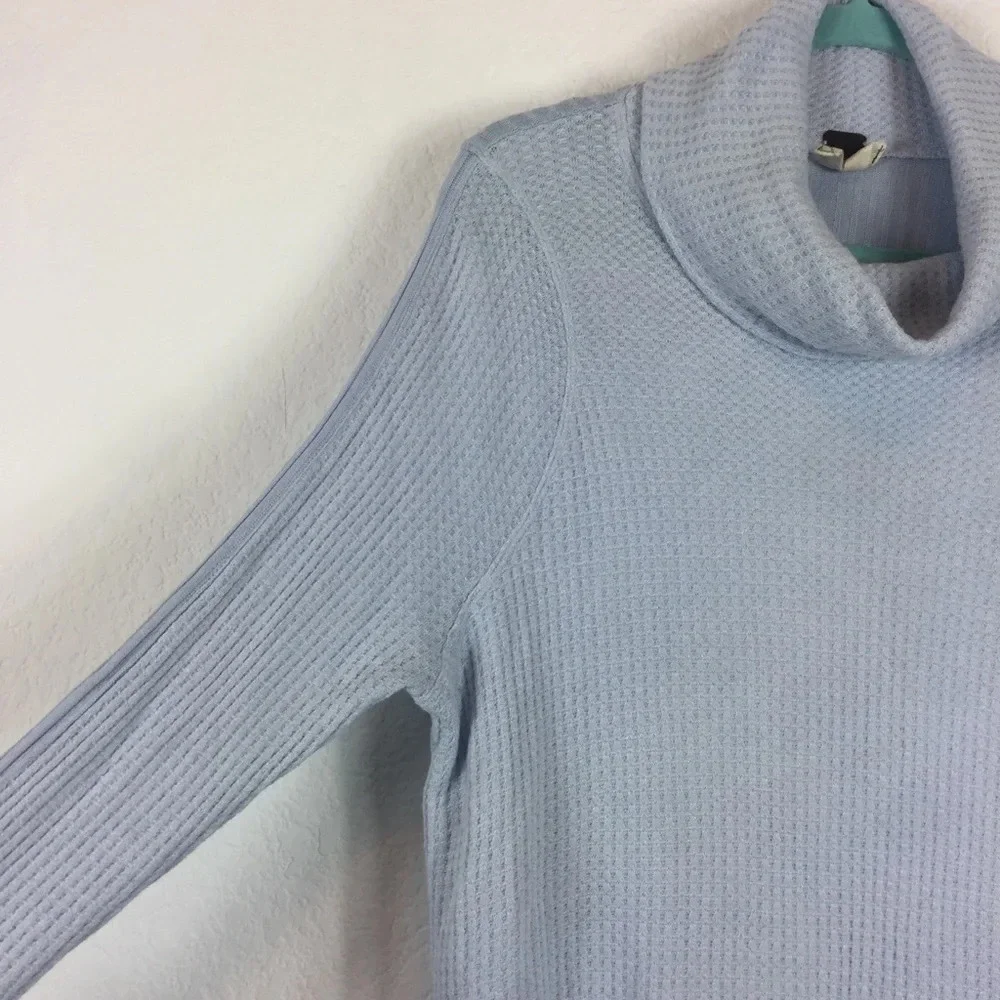 Free People Kristina Drippy Long Sleeve Thermal in Sky Blue Medium